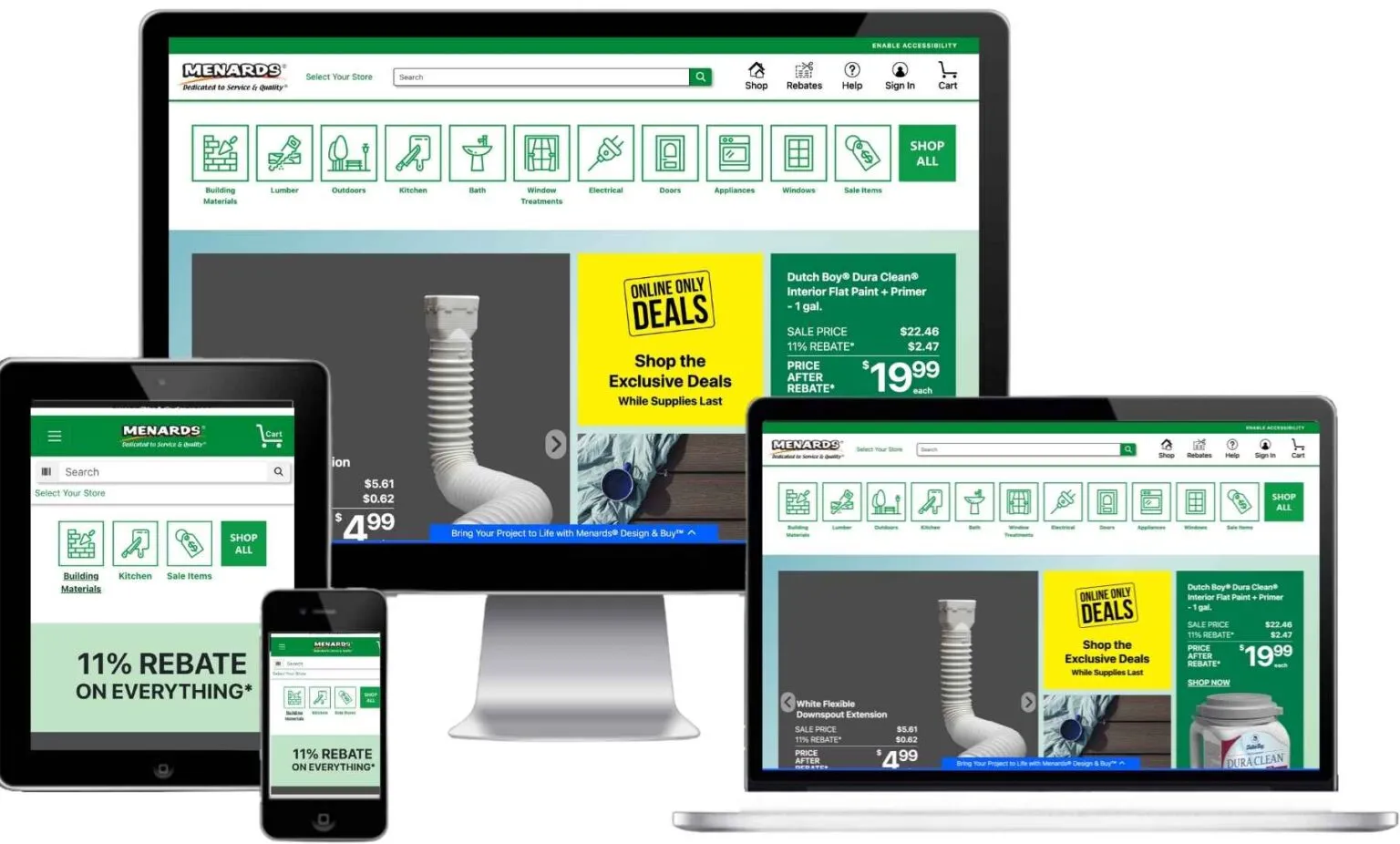 Menards Ecommerence project